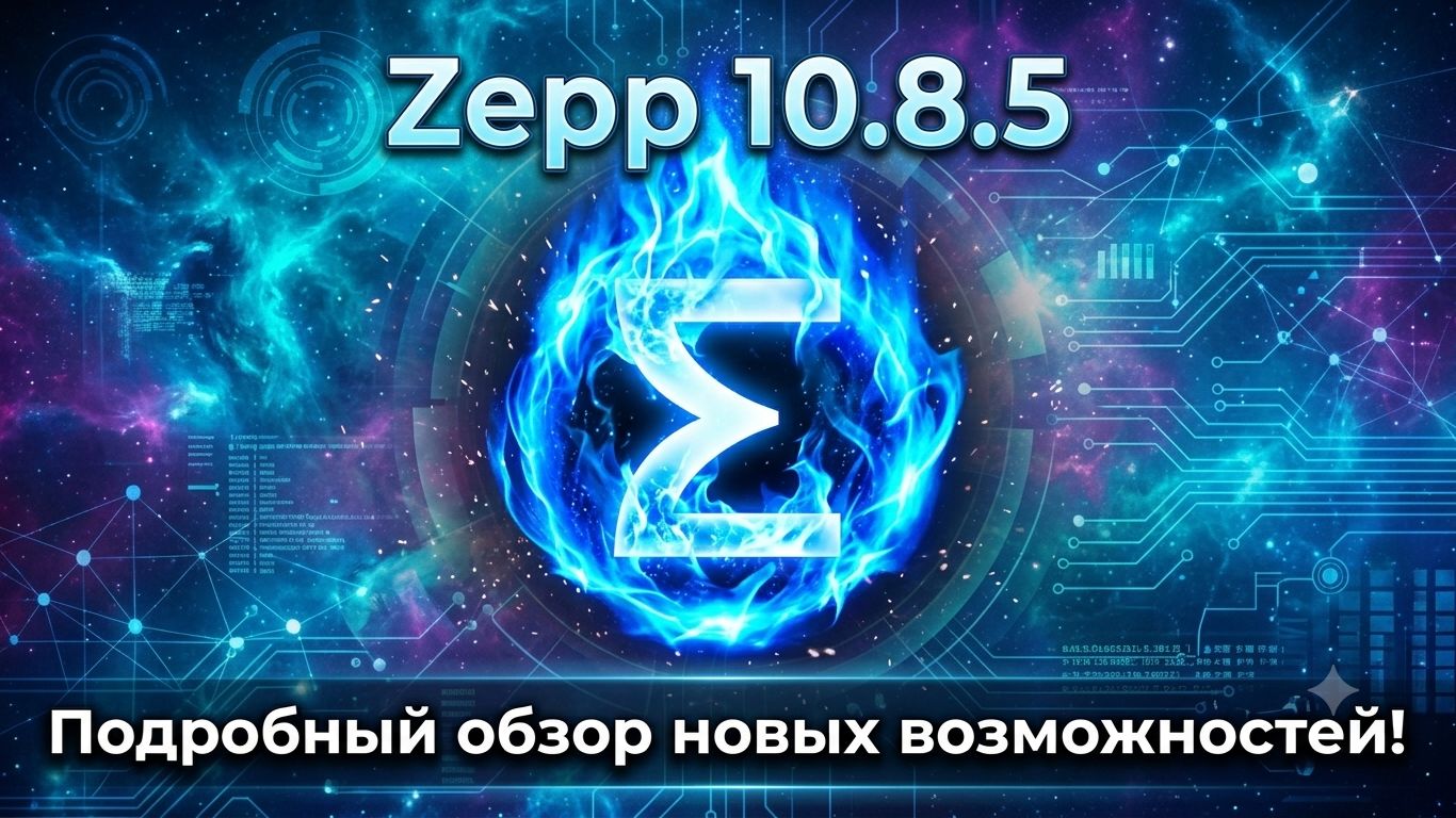 Обзор Zepp 10.8.5!