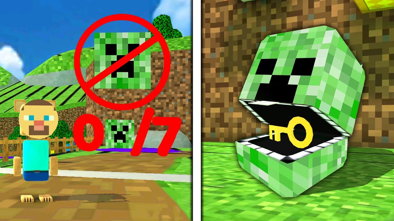 Новый крипер-кролик в обновлении Minecraft — прохождение игры Super Bear Adventure