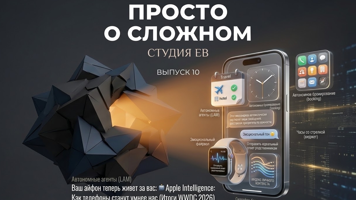 Apple Intelligence: Как телефоны станут умнее нас (Итоги WWDC 2026)