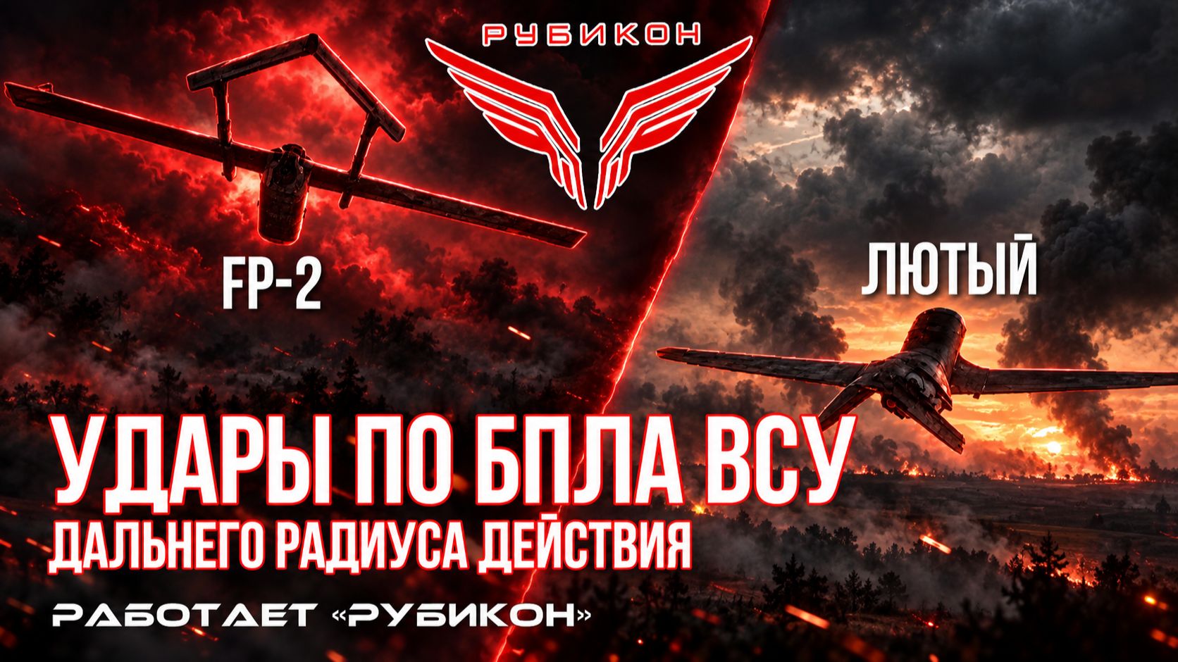 Удары по БпЛА ВСУ дальнего радиуса действия