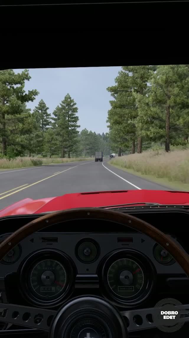 ГАЗАНУЛ НА МУСТАНГЕ - ROAD TRIP ATS #shorts