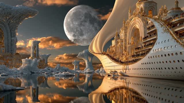 “Somewhere Might Exist”  AI Art Cruise Video  Chris & Crystal AI Art  Original Music
