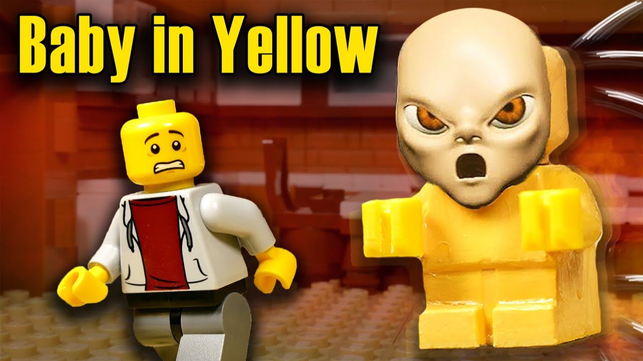 LEGO Мультфильм Ребенок в Жёлтом  Baby In Yellow Horror Game  LEGO Stop Motion, Animation [BRICK FAN