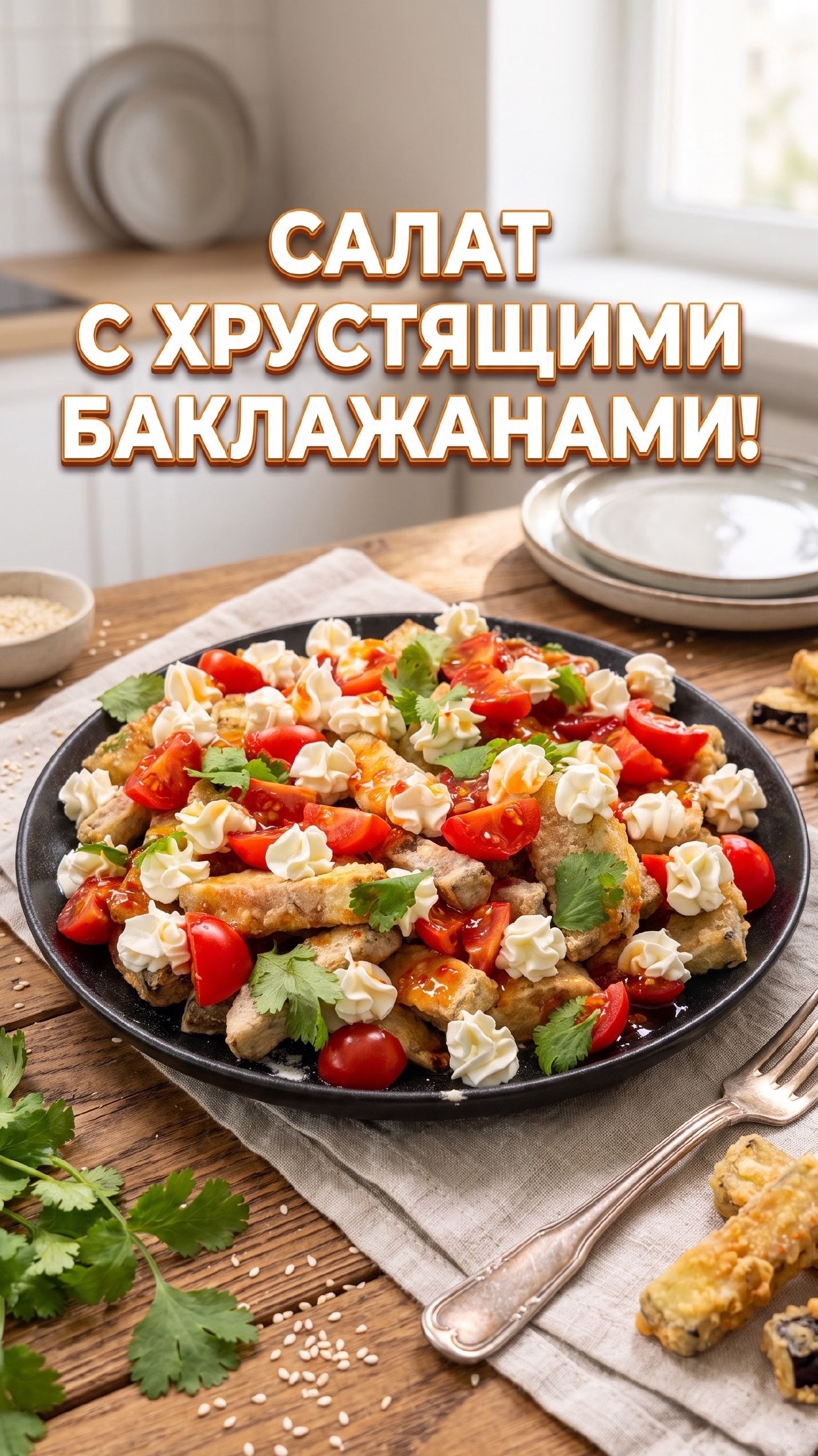Тот самый салат! Хрустящие баклажаны в кисло сладком соусе.