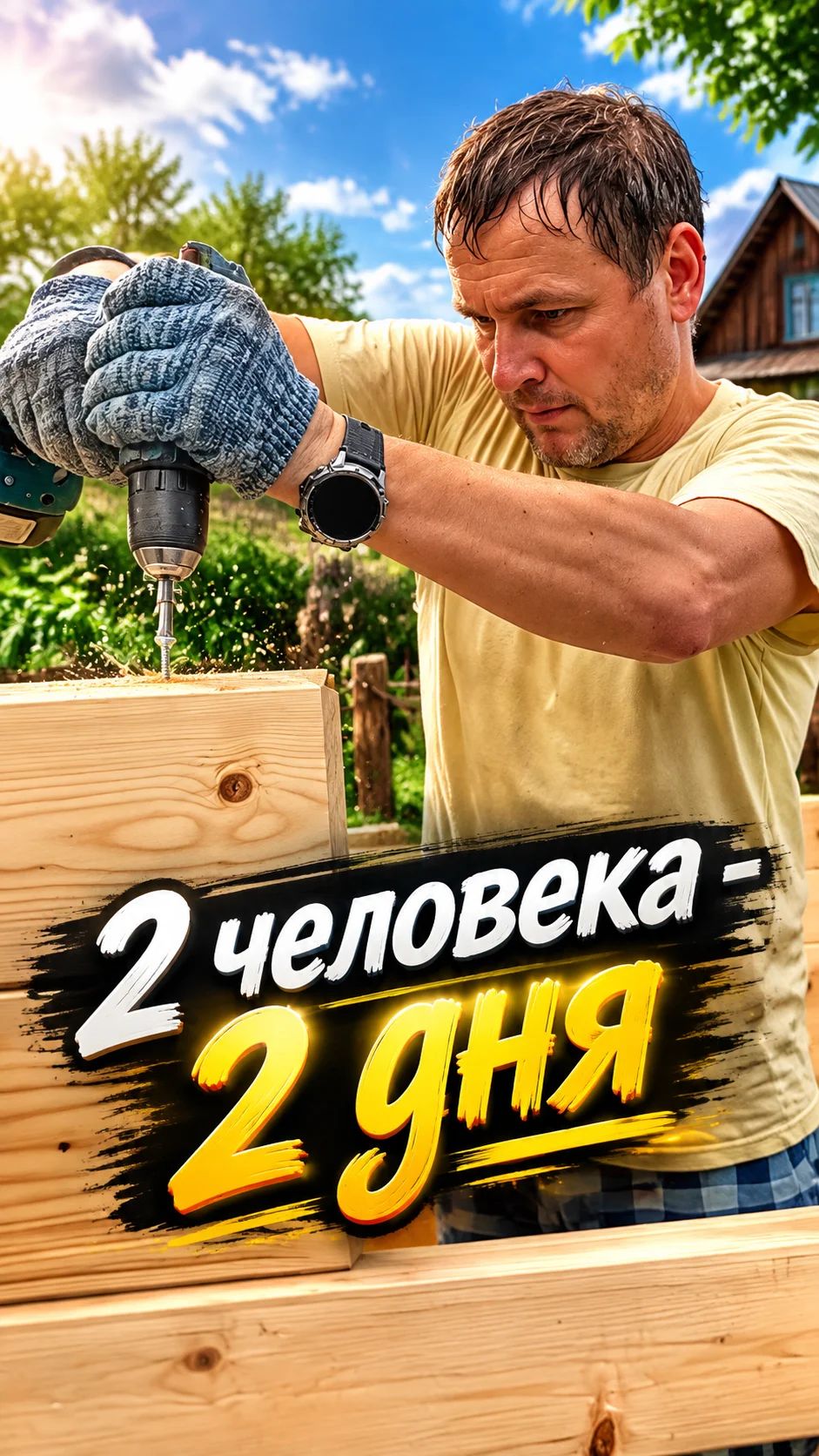 Самый быстрый способ построить хозблок #дача #ремонт #лайфхак