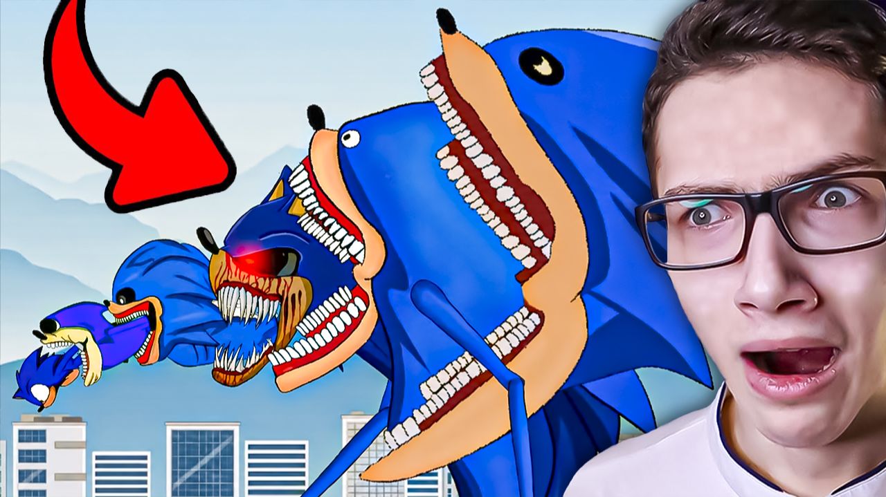 ШИН СОНИК Съел СОНИК EXE?!? 😳 SHIN SONIC TAPES vs SONIC.EXE