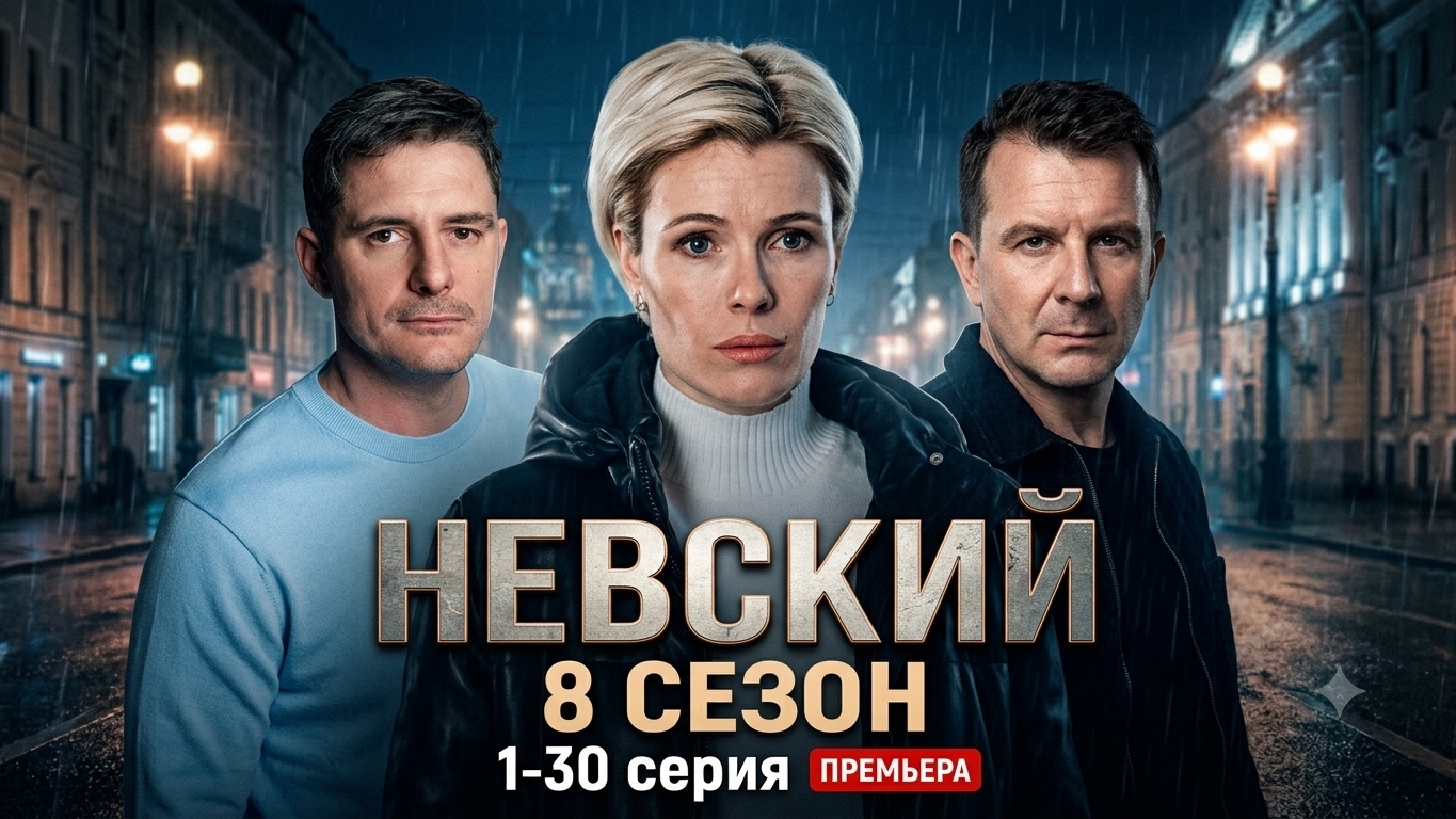 НЕВСКИЙ 8 СЕЗОН  РОССИЙСКИЙ СЕРИАЛ ДАТА ВЫХОДА /АНОНС