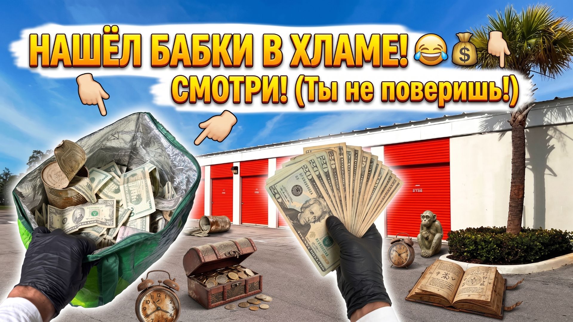 Купили мусорную кладовку, нашли много денег. Очень повезло!