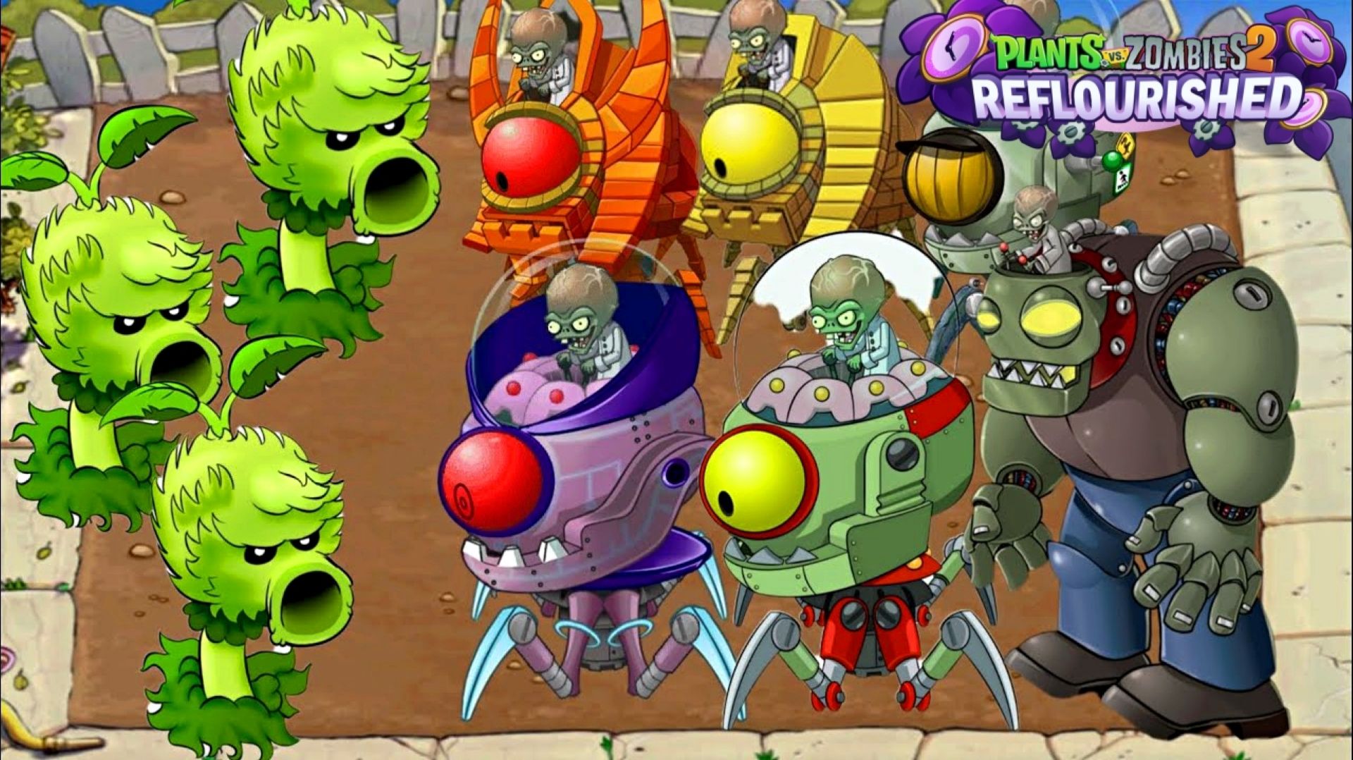 Растения против Зомби-2 Reflourished  PvZ-2 Plants Vs Zombies ПвЗ [11]