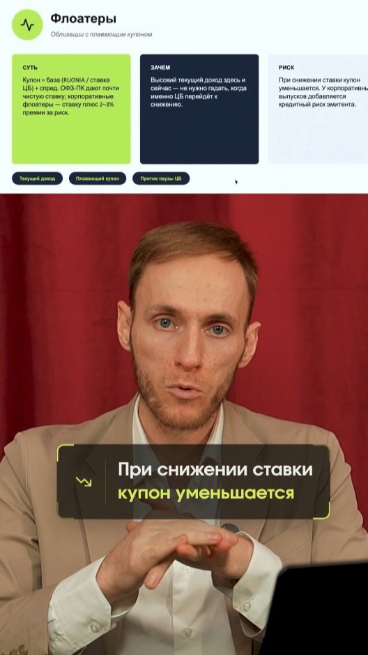 Риски облигаций флоатеров #инвестиции #акции #деньги #облигации #экономика
