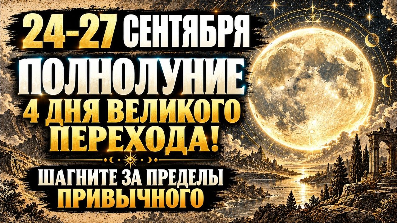 24–27 СЕНТЯБРЯ: СРОЧНО! ЭТА 4 ДНЯ МЕНЯЮТ ВСЁ! ВЫ ДОЛЖНЫ УЗНАТЬ ЭТО ПРЯМО СЕЙЧАС!