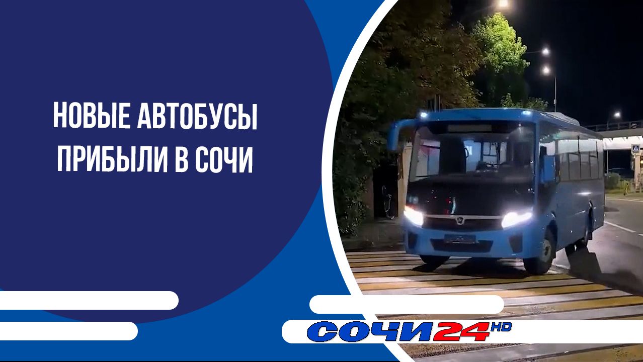 Новые автобусы прибыли в Сочи