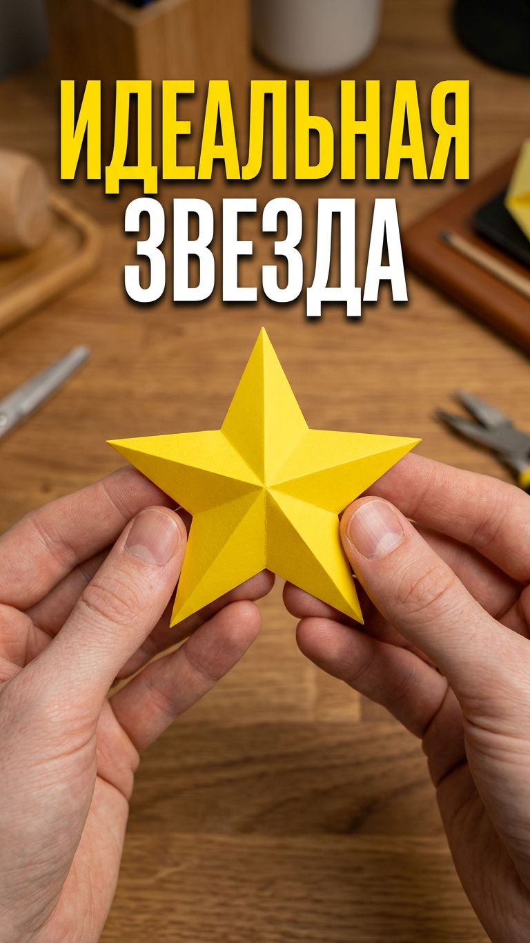 Как вырезать идеальную пятиконечную звезду