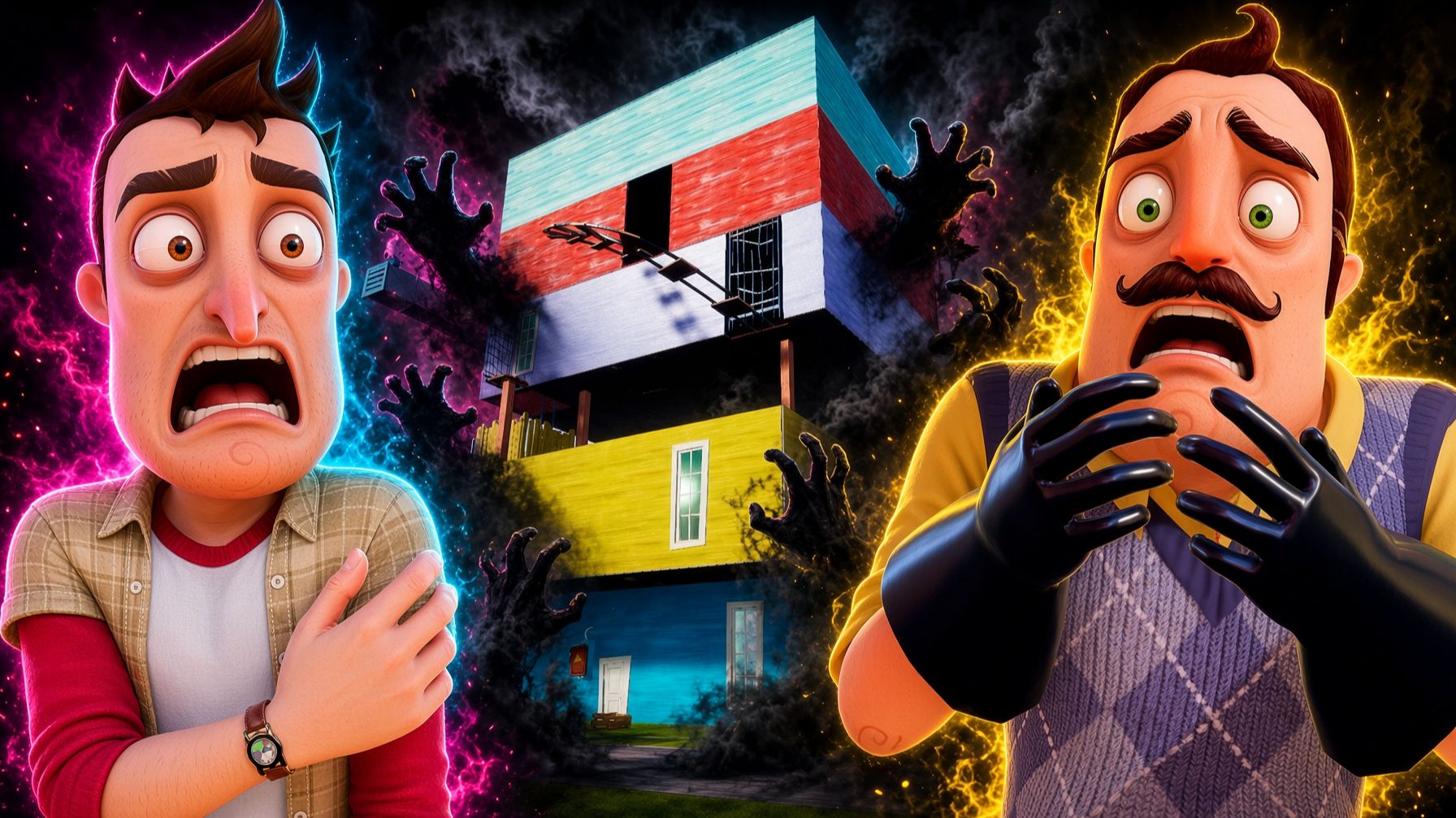 ТЕМНОТА ПОГЛОТИЛА МЕНЯ В ПРИВЕТ СОСЕД!ИГРА HELLO NEIGHBOR MOD WEIRDO ПРОХОЖДЕНИЕ!