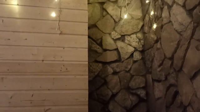17,18 декабря 2024г. Мой дом. Доделала стенку из вагонки и проводку в коридоре.