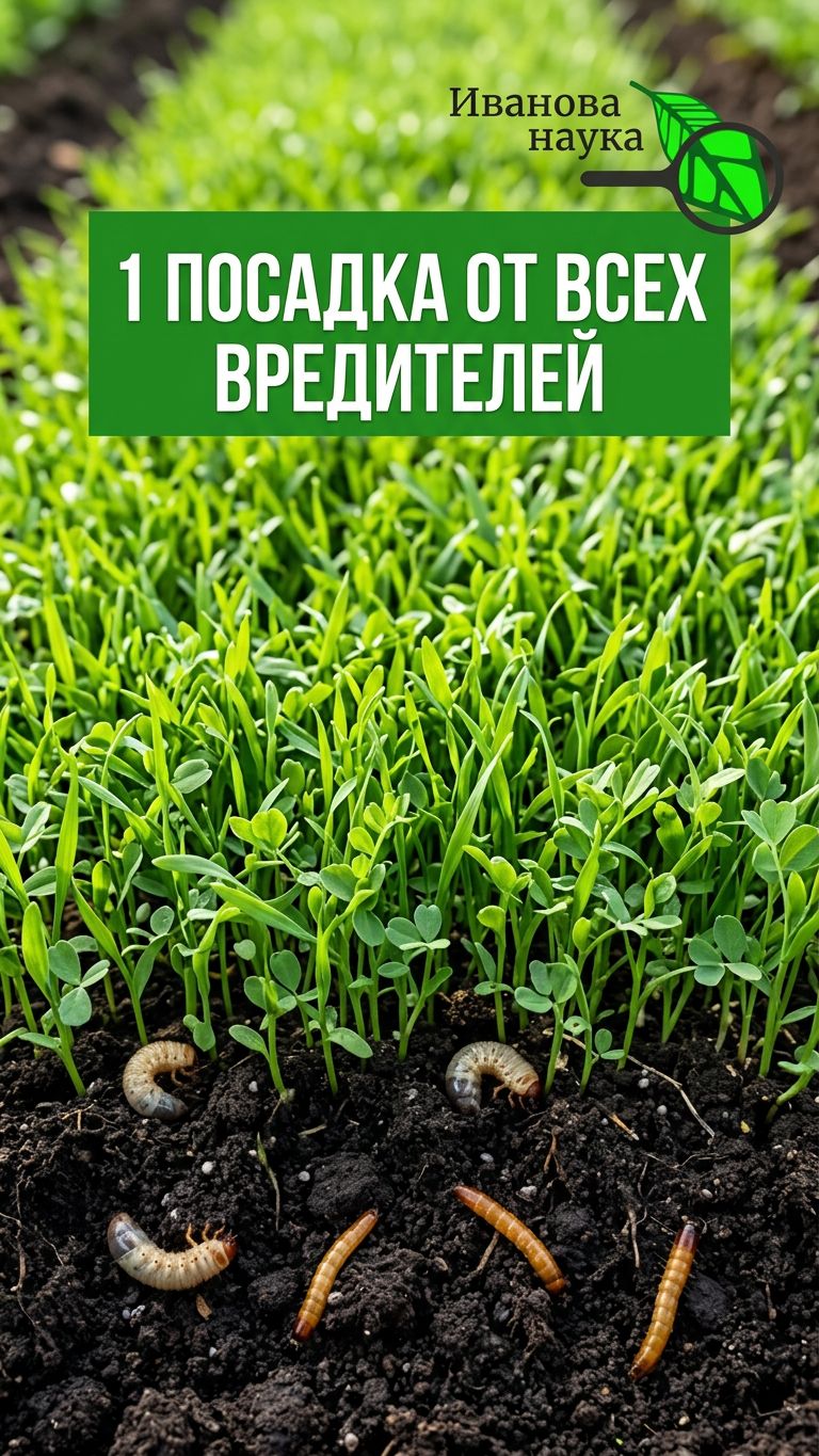 🛑 ГОРЧИЦА НЕ ПОМОЖЕТ! ЭТИ сидераты ПРОГОНЯТ ВРЕДИТЕЛЕЙ осенью. Как избавиться от хруща, медведки