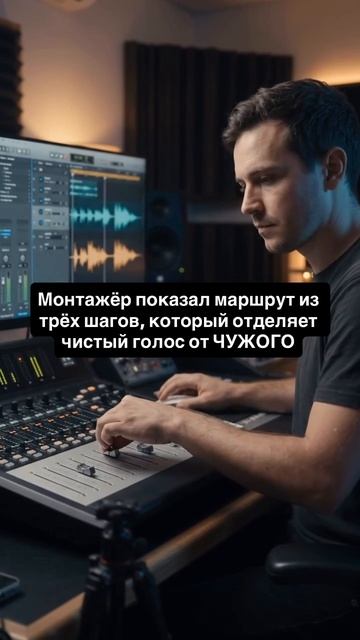 Монтажёр показал маршрут из трёх шагов, который отделяет чистый голос от ЧУЖОГО: