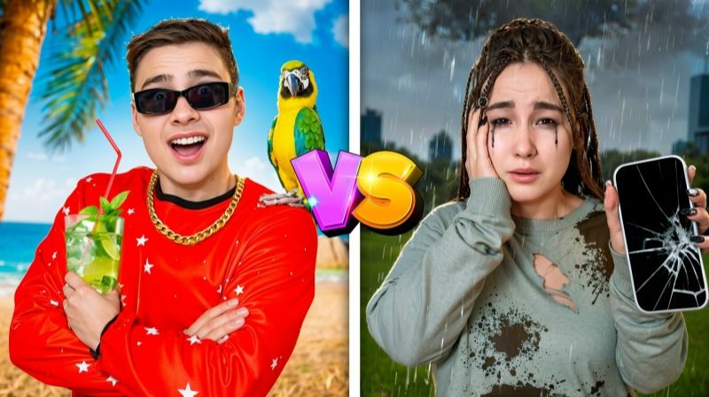 Лучший Vs Худший день ! Луномосик