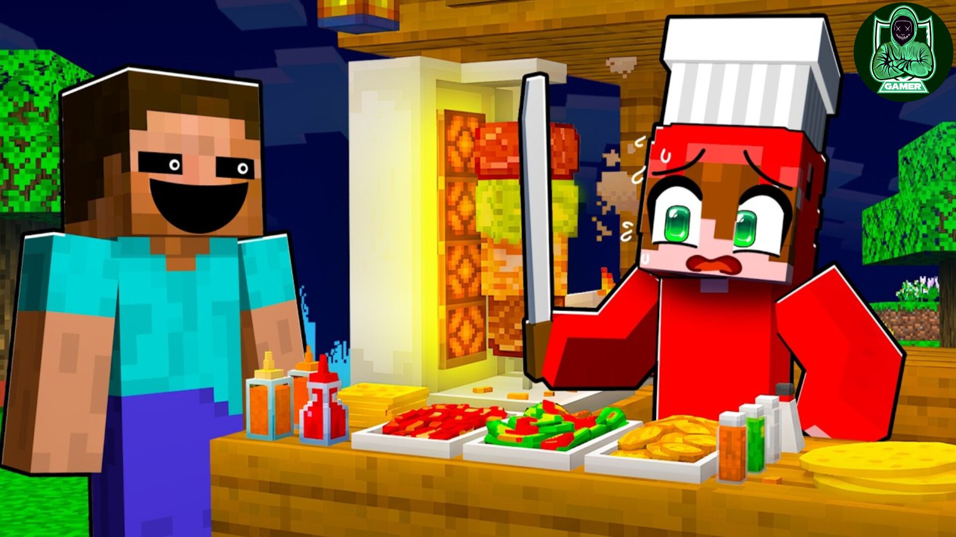Я открыл Ларек с Едой в 3 ЧАСА НОЧИ в #Minecraft