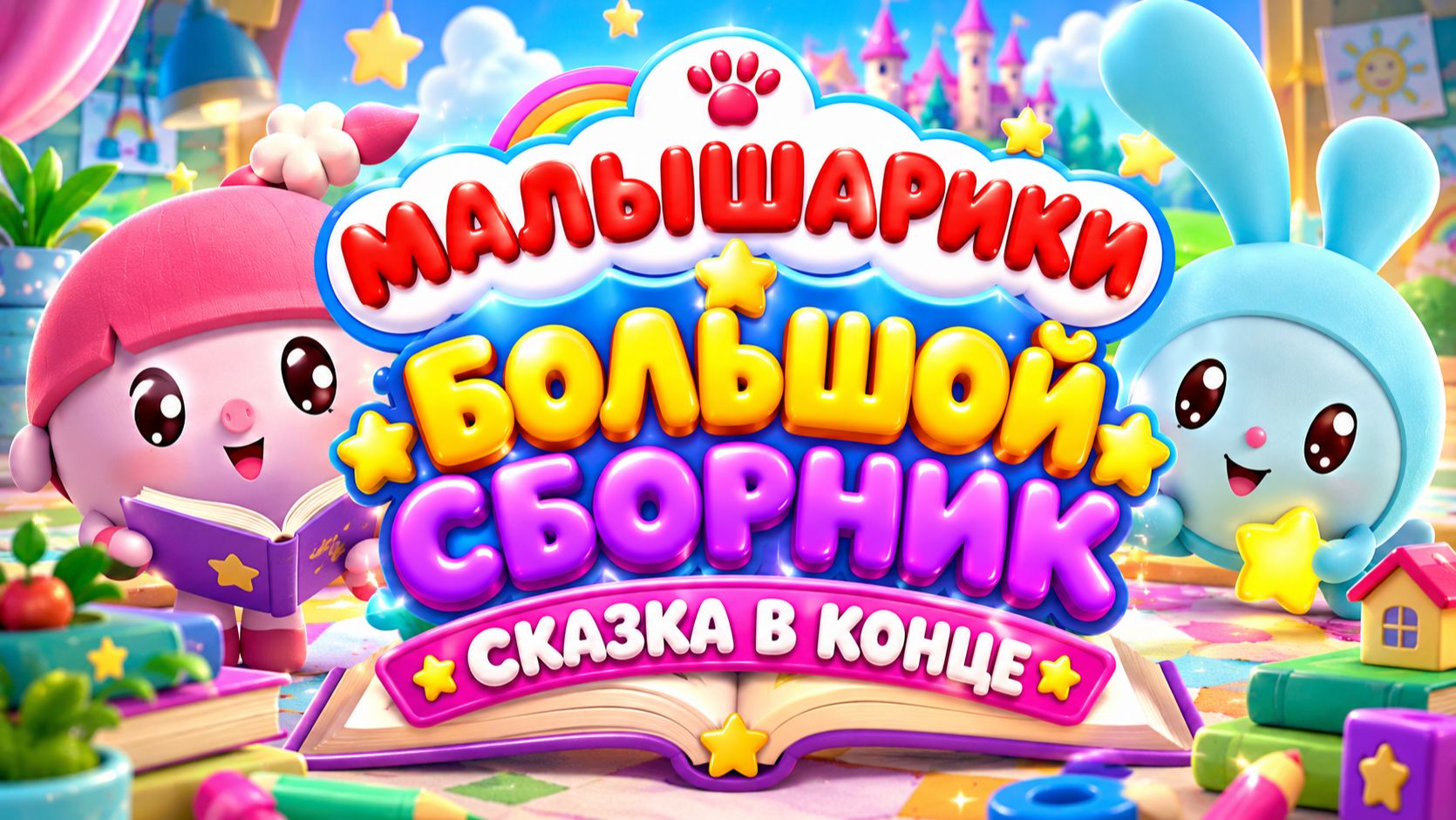 МАЛЫШАРИКИ 🧸 БОЛЬШОЙ СБОРНИК МУЛЬТИКОВ 🌈 СКАЗКА