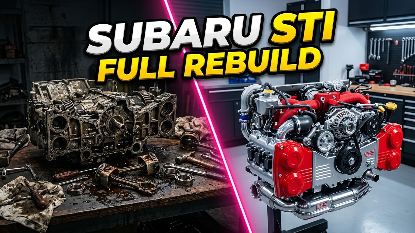 🔊 ASMR СБОРКА ТУРБОМОТОРА SUBARU STI: Капиталка оппозитного двигателя EJ25 с нуля ⚙️