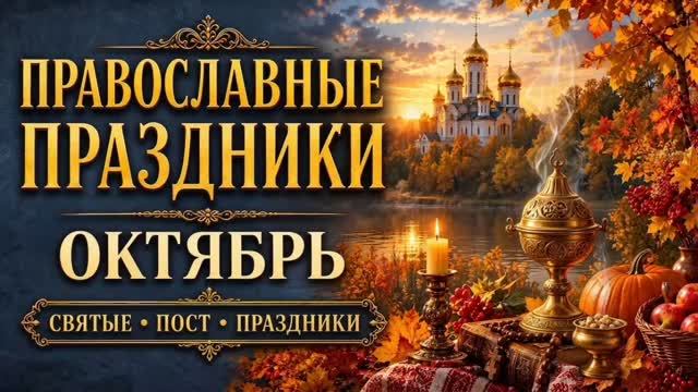 ПРАВОСЛАВНЫЕ ПРАЗДНИКИ ОКТЯБРЯ | ЦЕРКОВНЫЙ КАЛЕНДАРЬ НА КАЖДЫЙ ДЕНЬ