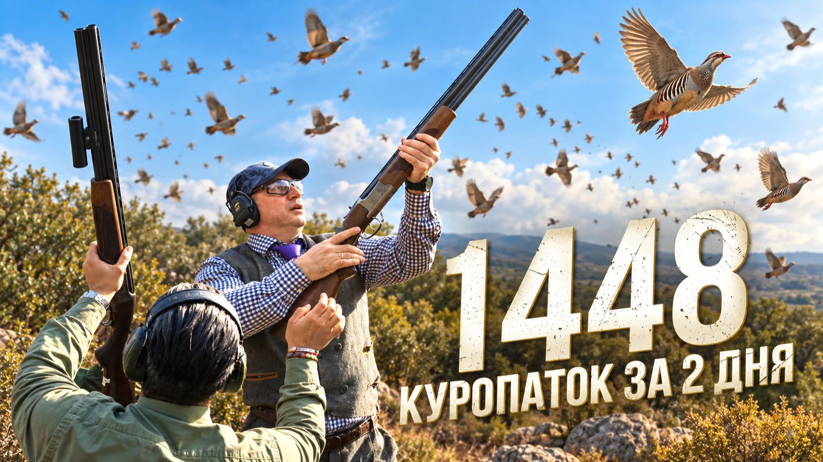 Охота в Испании 🇪🇸 на Красную куропатку!