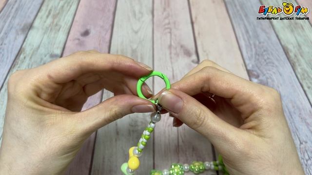 Брелок-обвес Lanson goods на сумку  Цветы с сердечками - видео