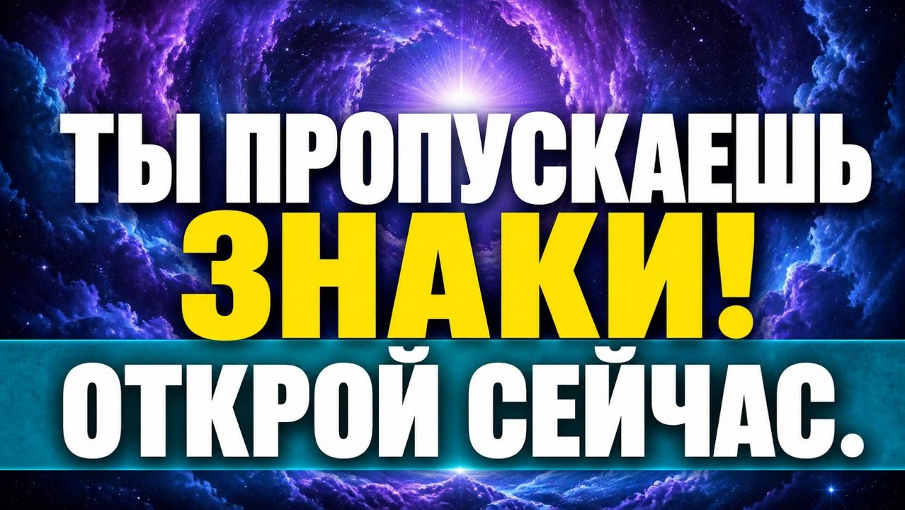 Бог предупреждает: Вы пропускаете Его послания! Откройте немедленно  🌌