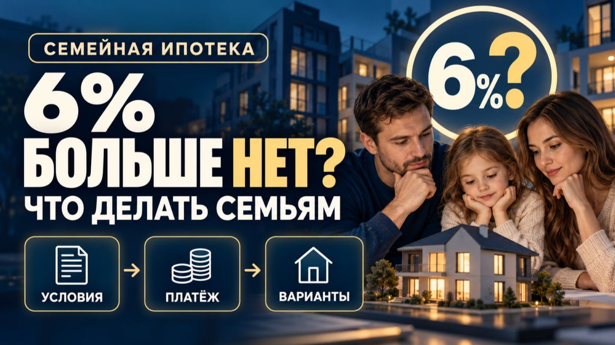 Семейной ипотеки под 6% больше нет. Что теперь делать семьям