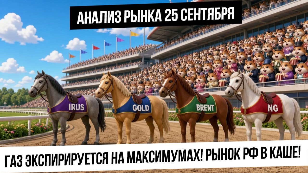 Анализ рынка 25 сентября.Рынок РФ в каше. Экспирация газа на максимумах! Что будет дальше?