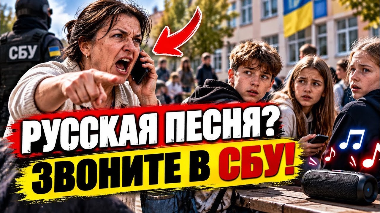 «Звоните в СБУ!» Русская песня довела женщину до крика. #украина #россия