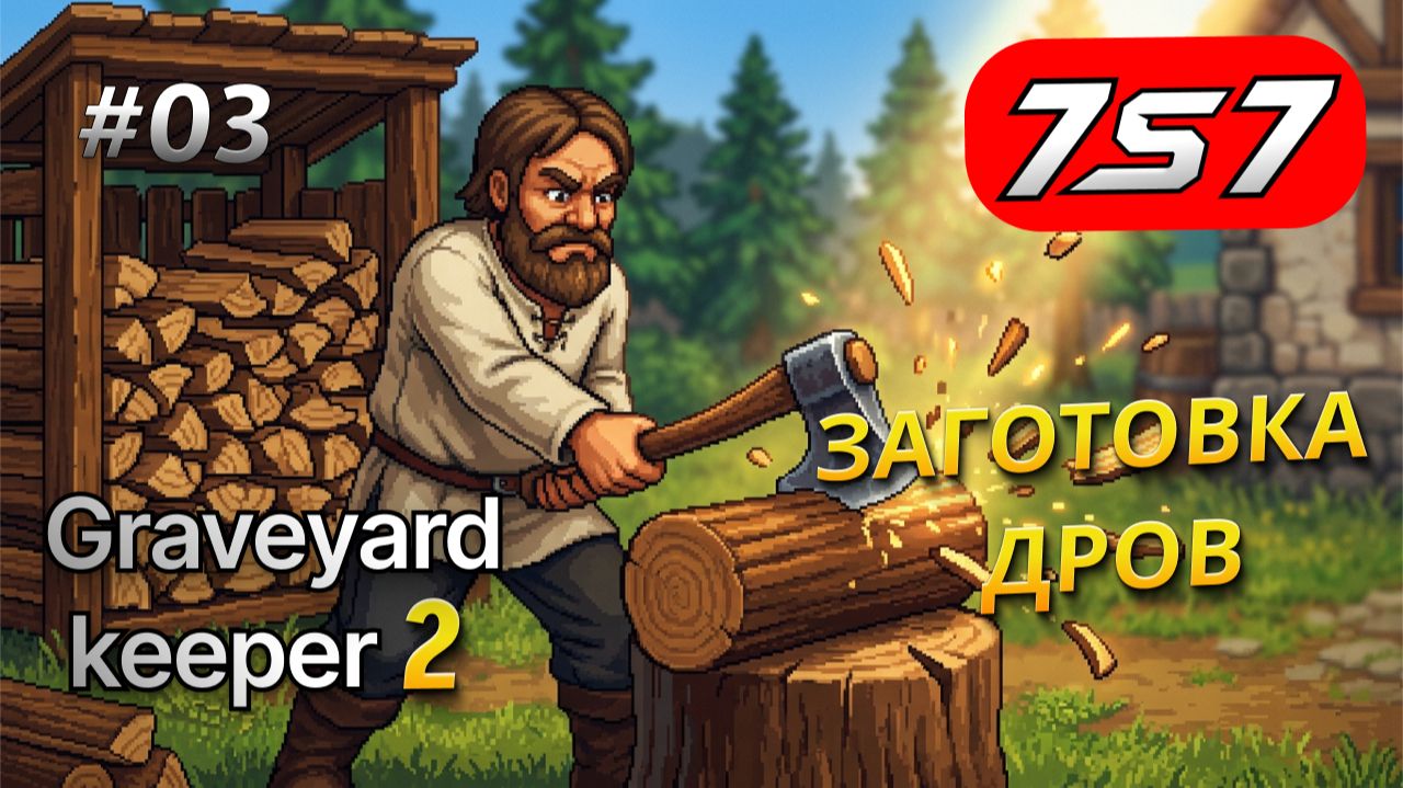 Graveyard Keeper 2 прохождение хранитель кладбища 2 на русском #3— Поленница | Смотритель кладбища 2