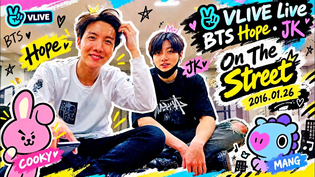 VLIVE Live BTS Hope • JK «On The Street« 2016.01.26 (sub.)