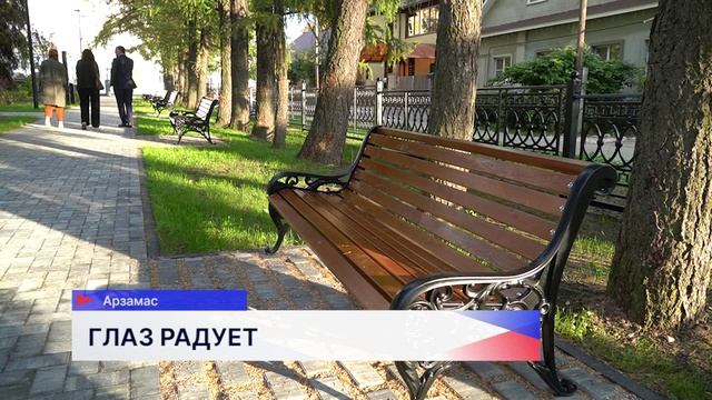 В историческом центре Арзамаса открыли обновленный сквер имени Александра Ступина