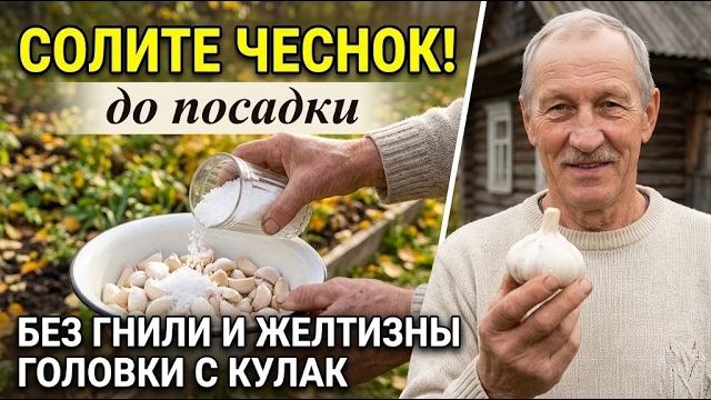НЕ сажайте чеснок под зиму, пока не сделаете ЭТО с солью!