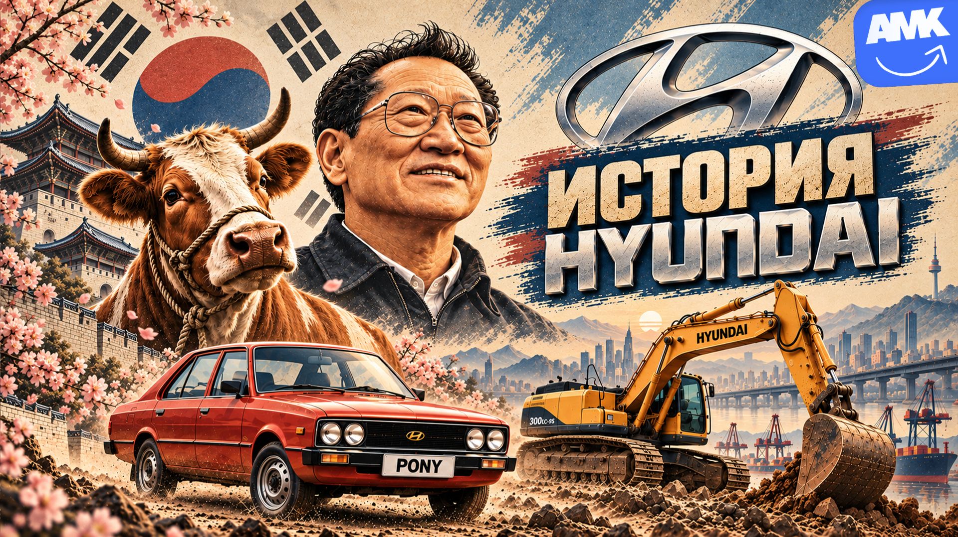 История Hyundai: украл корову, отказал Ford и построил империю