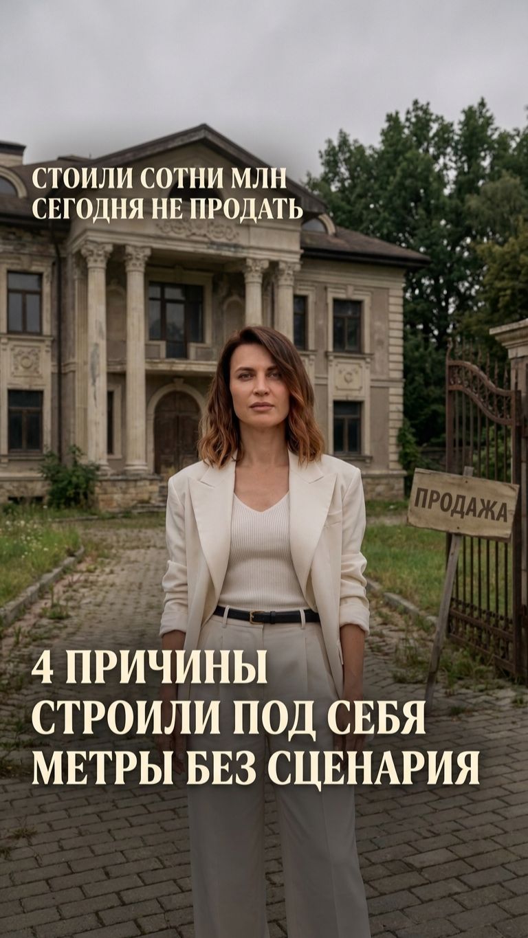 Пятнадцать лет назад эти дома стоили сотни миллионов. Сегодня их не могут продать 📉