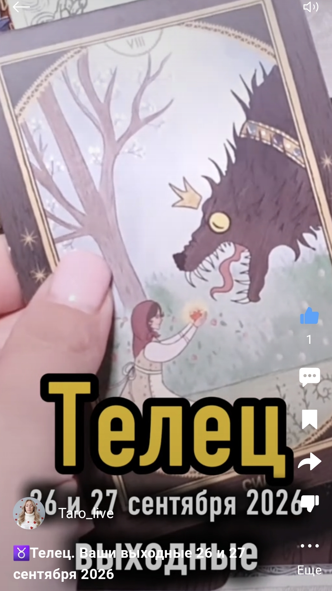 ♉️Телец. Ваши выходные 26 и 27 сентября 2026