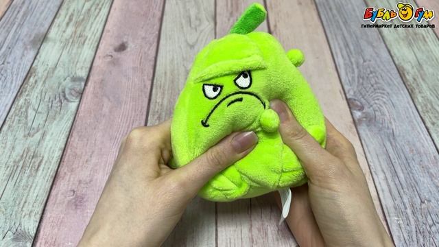 Мягкая игрушка-брелок LANSON TOYS Растения против Зомби Кабачок текстиль 12см - видео