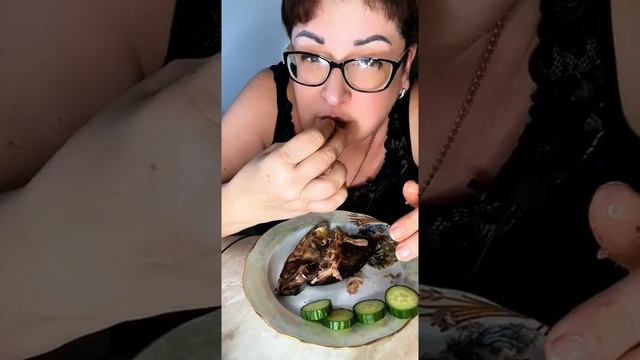 МУКБАНГ/шикарная рыПка -копченый Терпуг