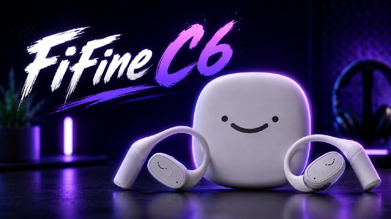 Fifine C6 Обзор недорогих беспроводных наушников открытого типа - Идеальны для улицы и разговоров?