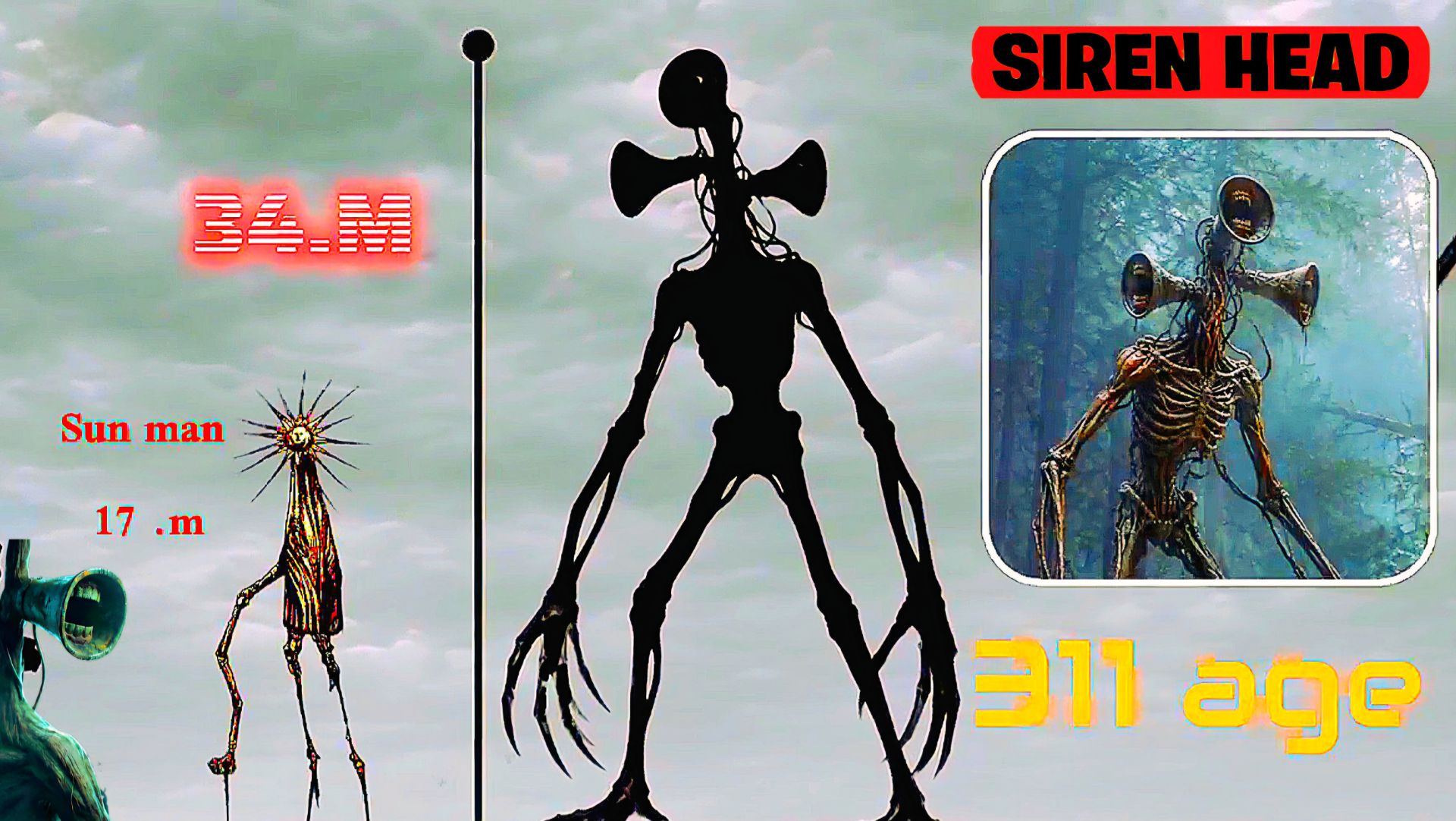 📢 СИРЕНОГОЛОВЫЙ 📢 ВСЕ ВИДЫ и РАЗМЕРЫ. SIREN HEAD - Какой круче?
