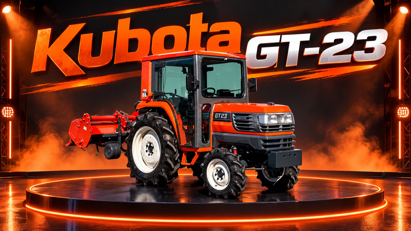 Японский мини-трактор Kubota GT-23 с ПСМ