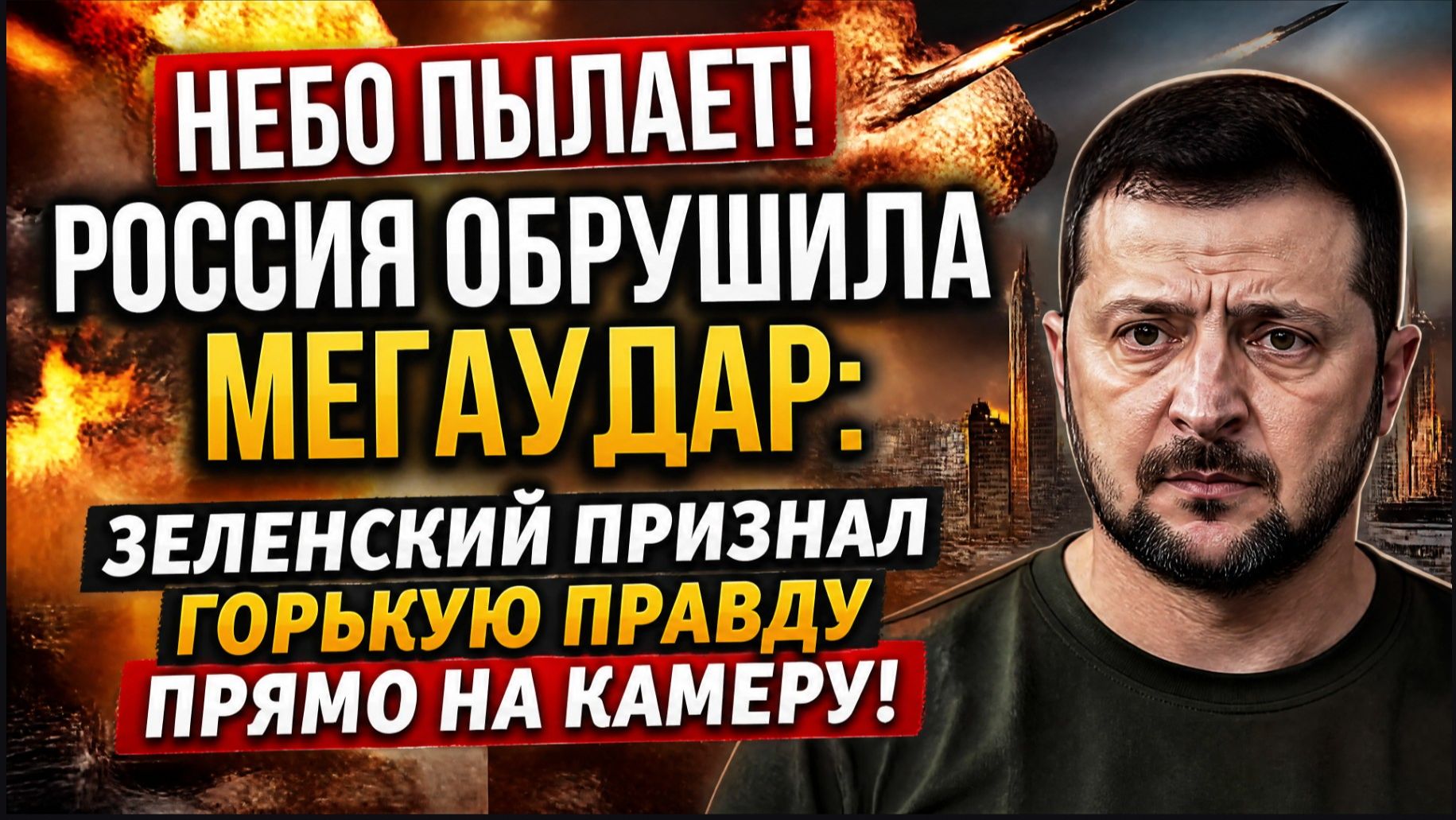 ⚡️ ЭКСТРЕННЫЙ ВЫПУСК: МАССИРОВАННЫЙ КОМБИНИРОВАННЫЙ УДАР И СРОЧНОЕ ЗАЯВЛЕНИЕ ЗЕЛЕНСКОГО!