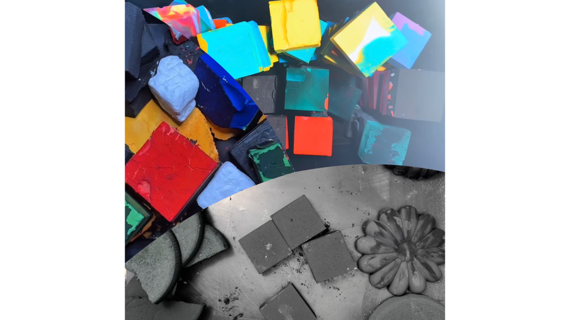 АСМР Crush Chalk ⬛️🌈