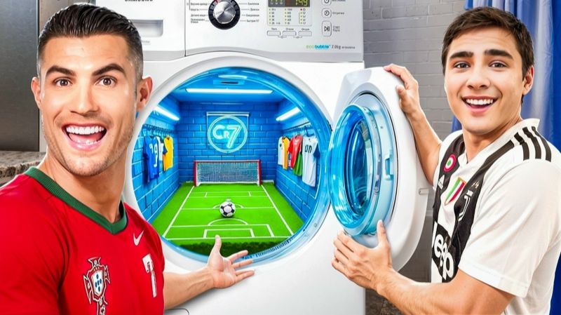 Построили Секретное Футбольное Поле для Роналду ! Луномосик