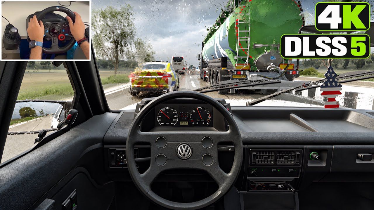 Euro Truck Simulator 2 с DLSS 5 выглядит как НАСТОЯЩАЯ ЖИЗНЬ | Volkswagen Voyage | RTX 5080