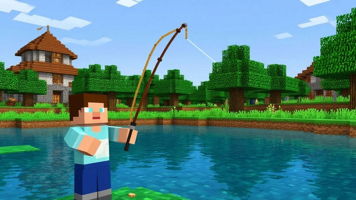 Рыбалка в Minecraft: крафтим удочку и ловим первую рыбу