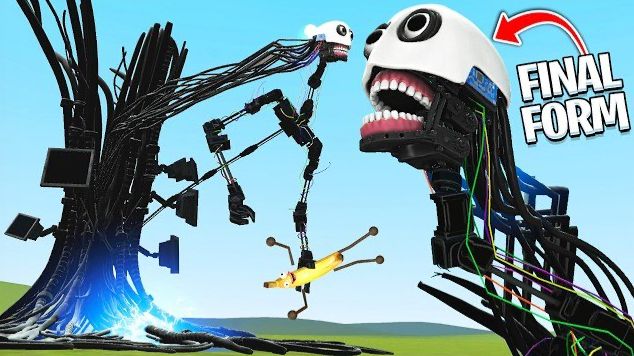 ФИНАЛЬНАЯ ВЕРСИЯ САМОГО БОЛЬШОГО РОБОТА- ЭТОТ РОБОТ КРУШИТ ВСЁ The Self-Aware Robot In Garry's Mod